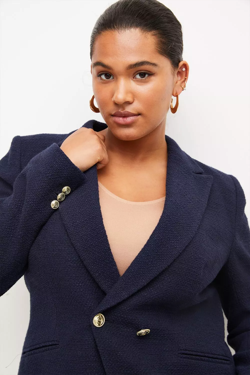 Plus shop navy blazer