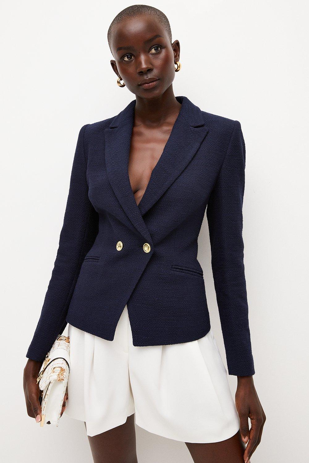 Karen millen navy on sale blazer