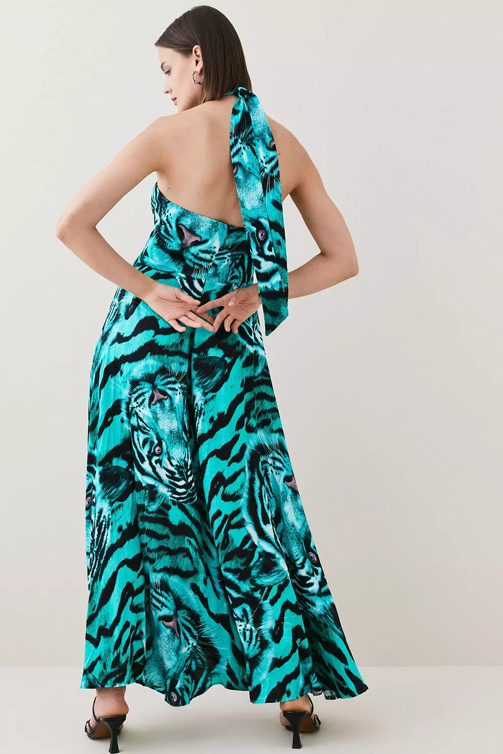 Tiger satin hot sale dress