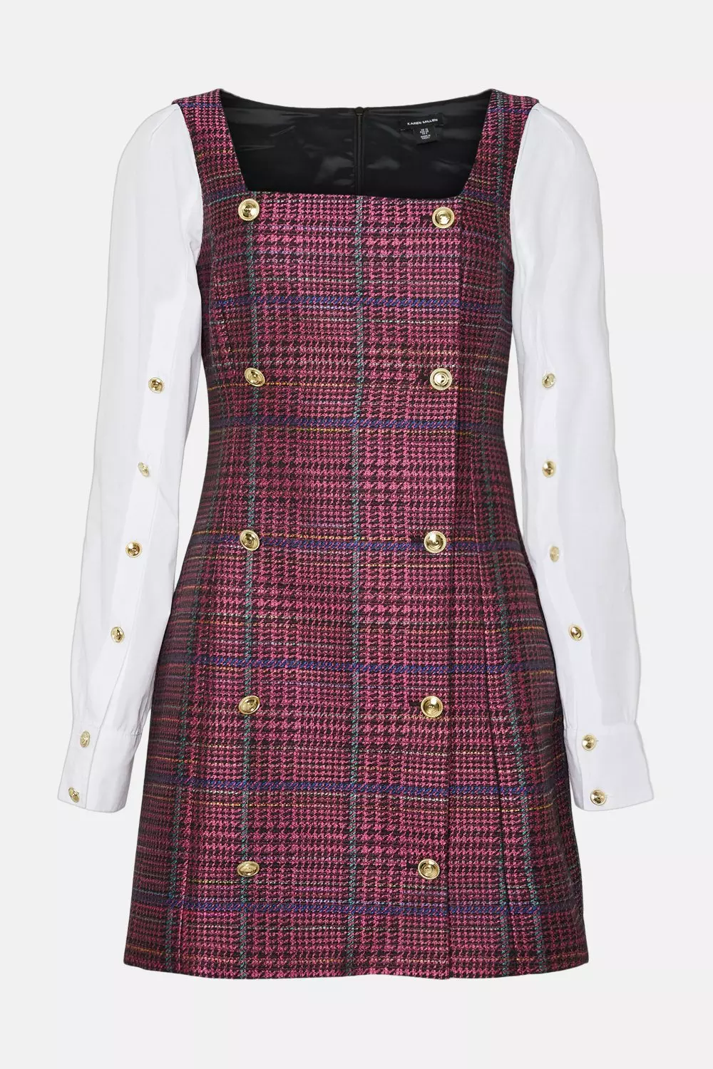 Karen millen tartan hot sale check forever dress