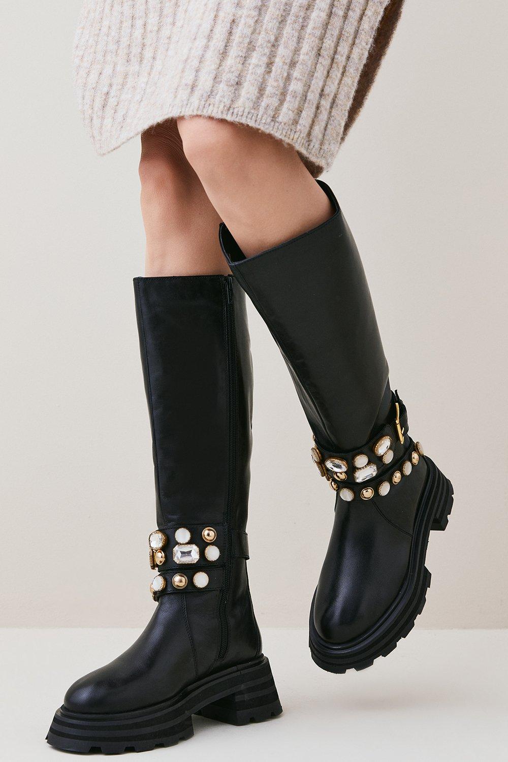 Karen millen sale biker boots