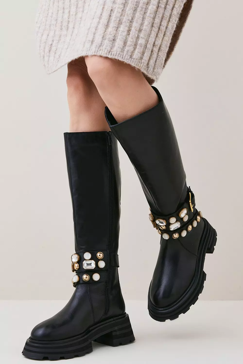 Embellished boots 2025