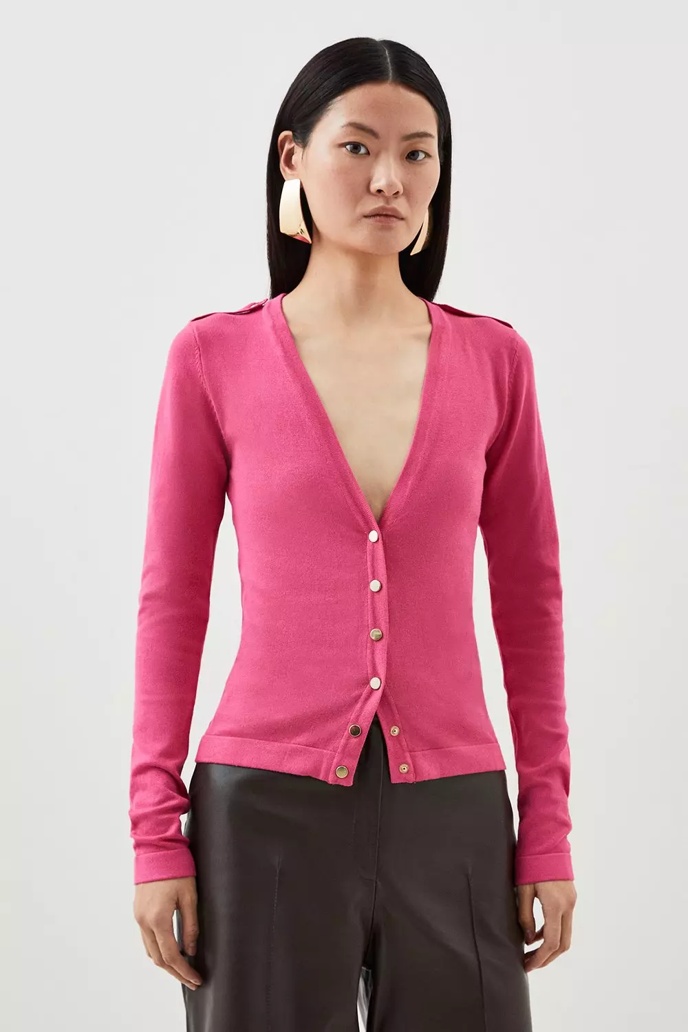 Karen millen sheer panel on sale cardigan