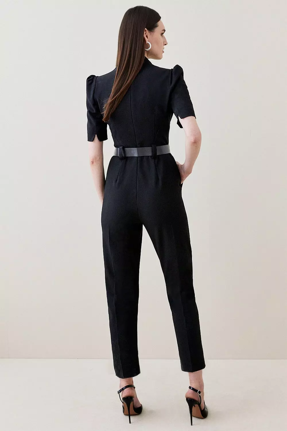 Buy Porcelain Haven Petite Linen Jumpsuit - Forever New