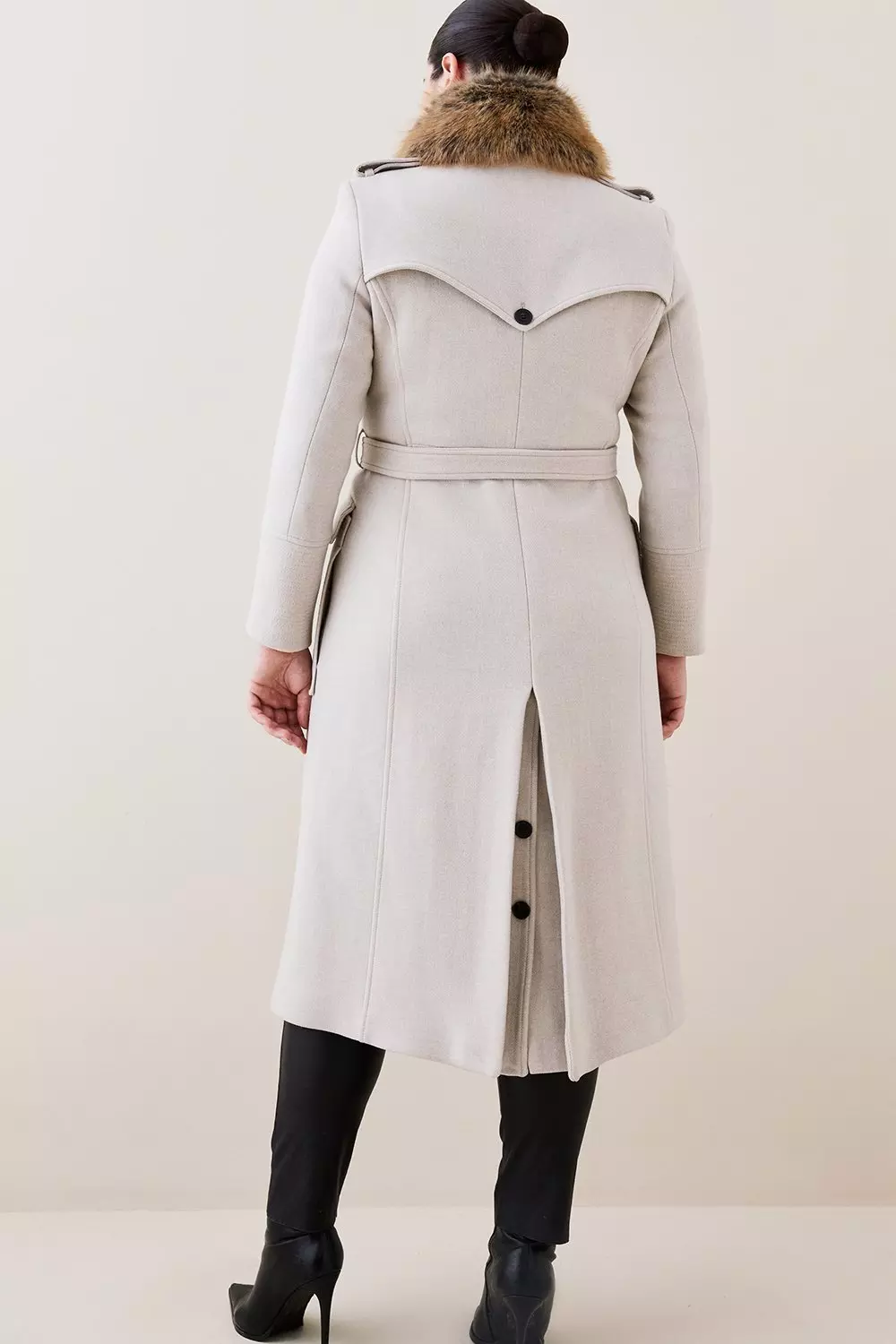 Lydia Millen Collar Detail Belted Trench Coat