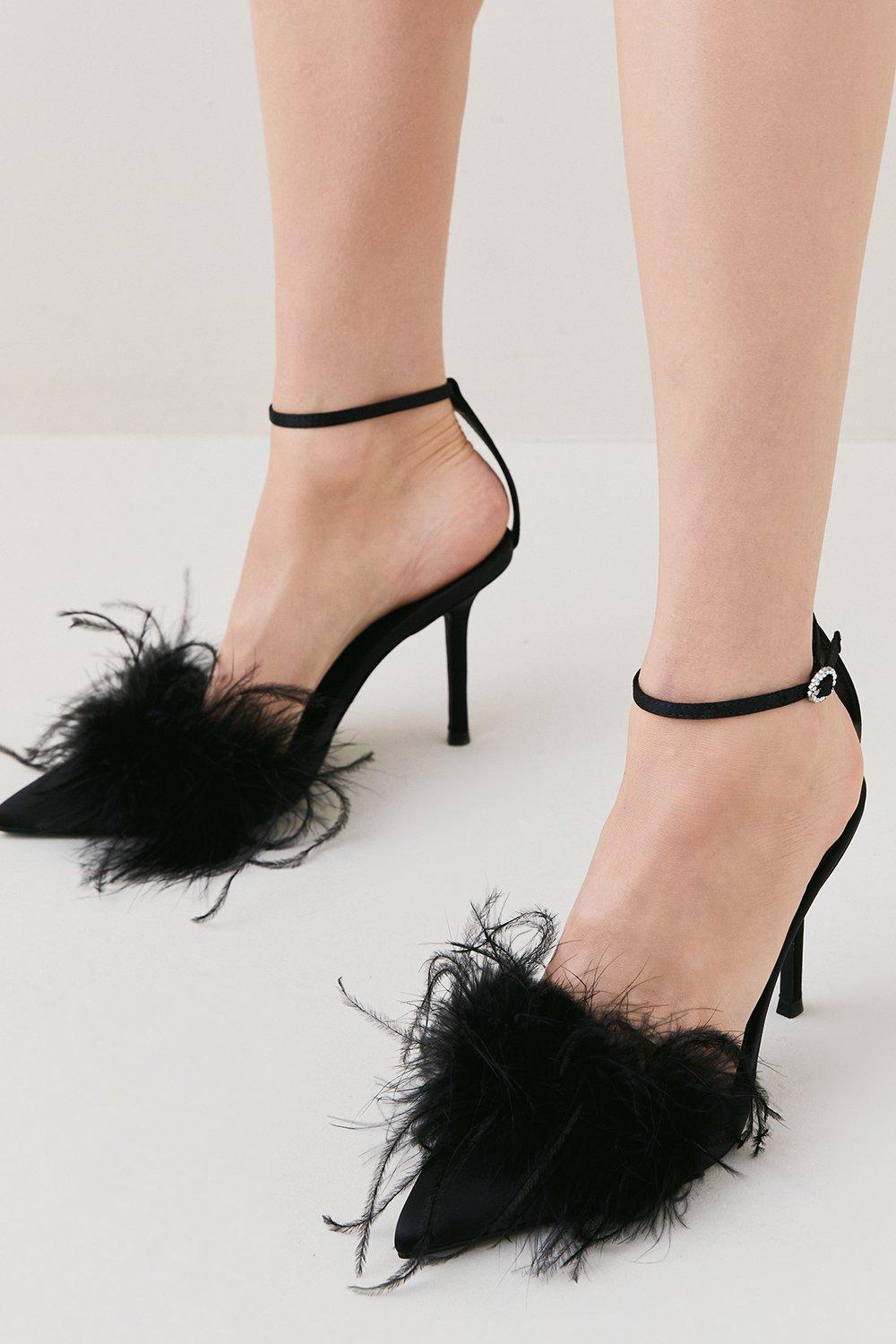 Feather black clearance heels