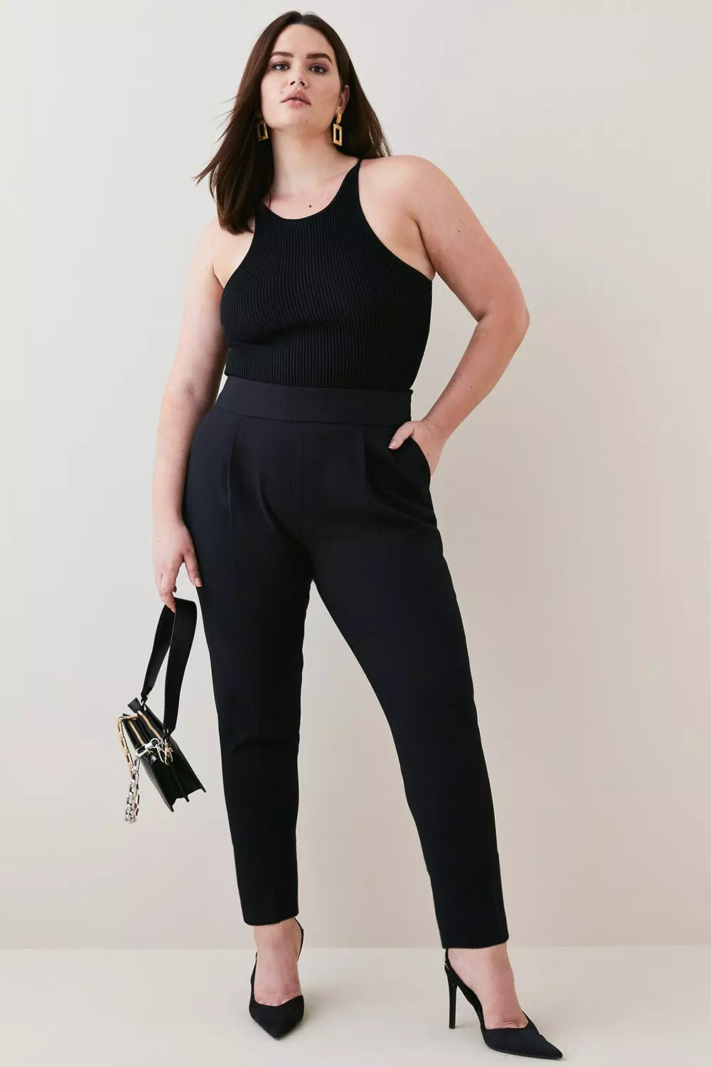 Stretch Black Slim leg pant