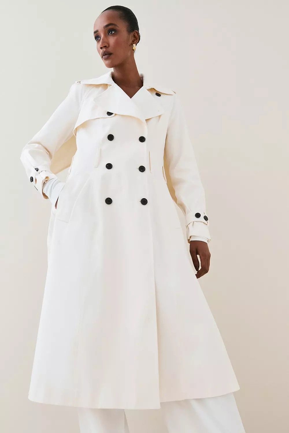 Pleated skirt 2025 trench coat