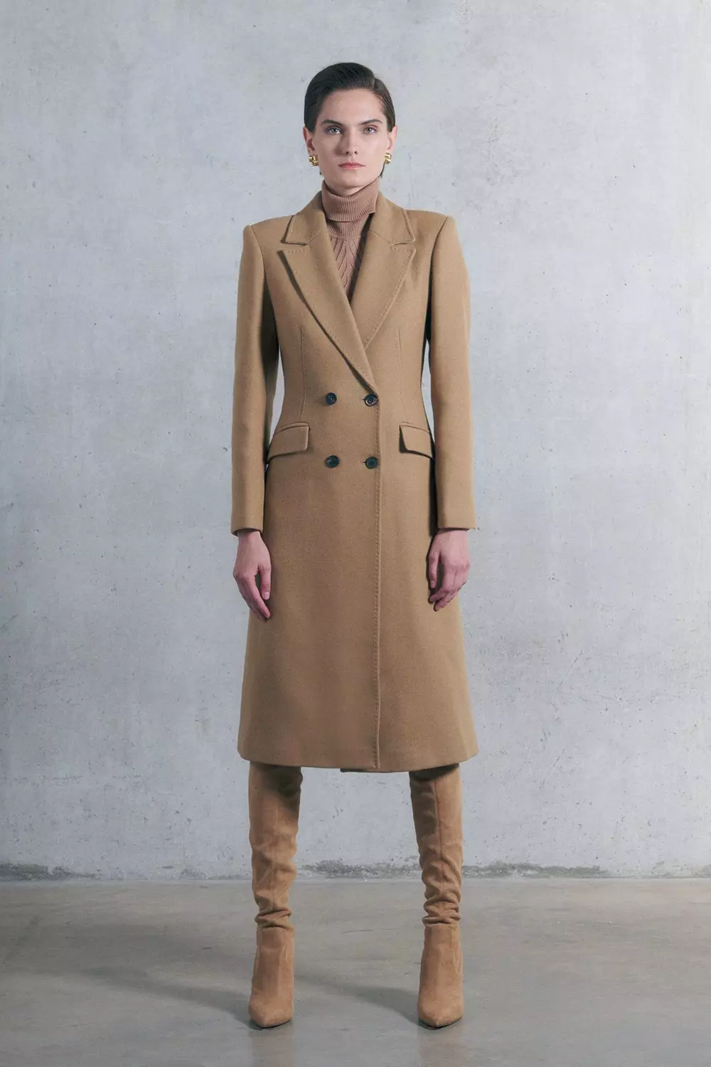 Karen millen coat camel sale