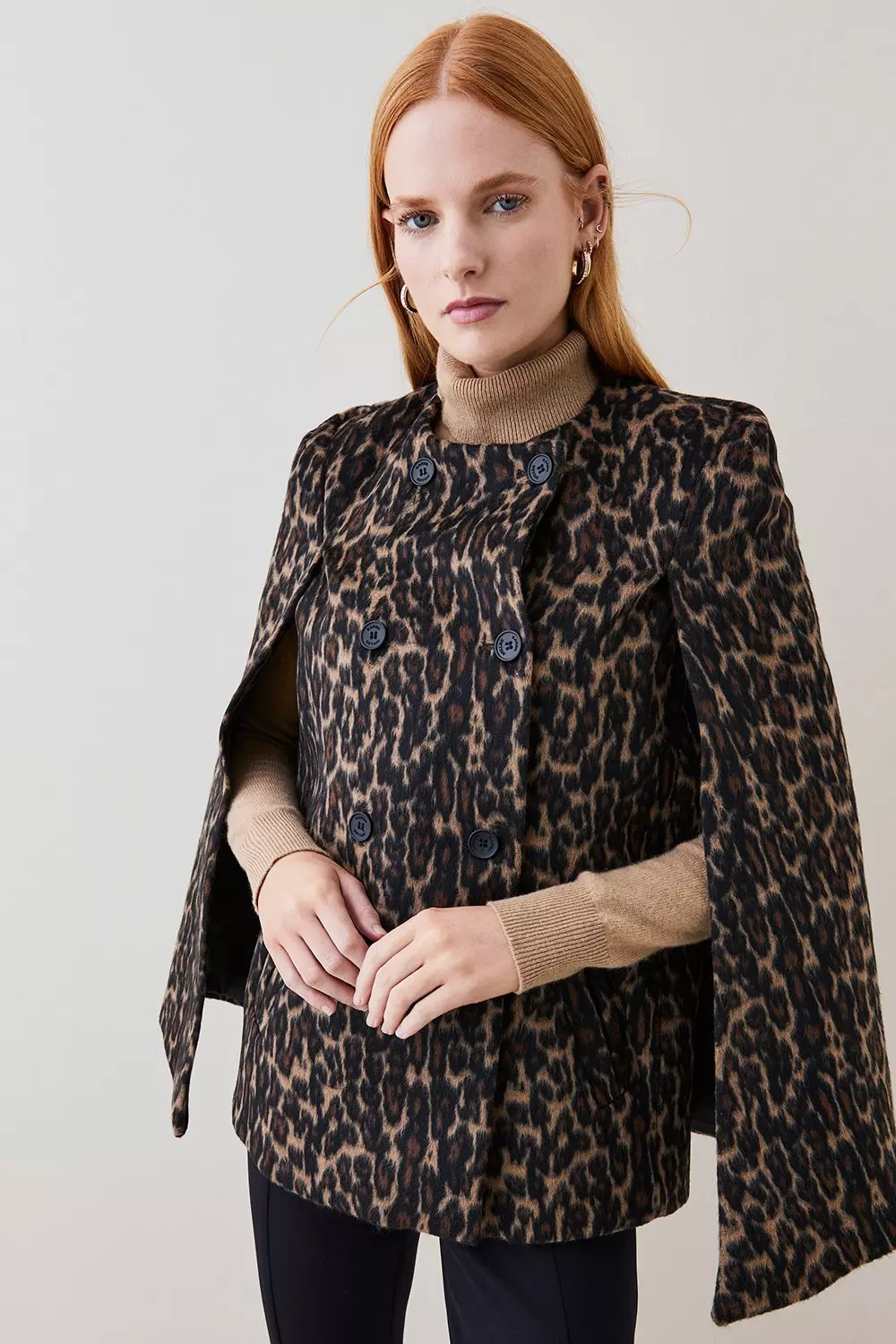 Karen millen outlet animal print coat