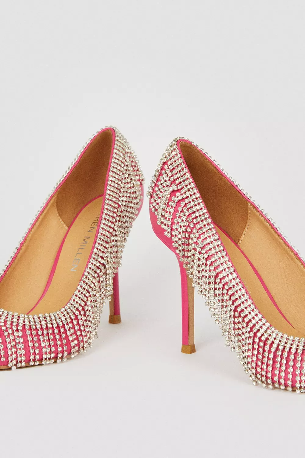 Pink hot sale tassel heels