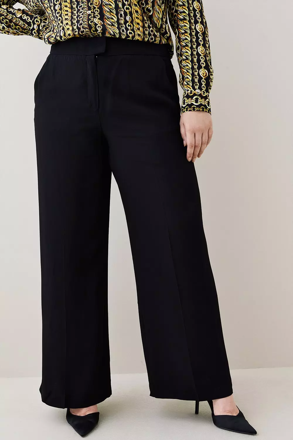 Karen millen black outlet trousers