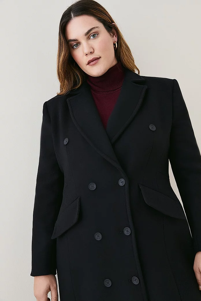 Lydia Millen Plus Size Italian Wool Cashmere Corset Waist Coat