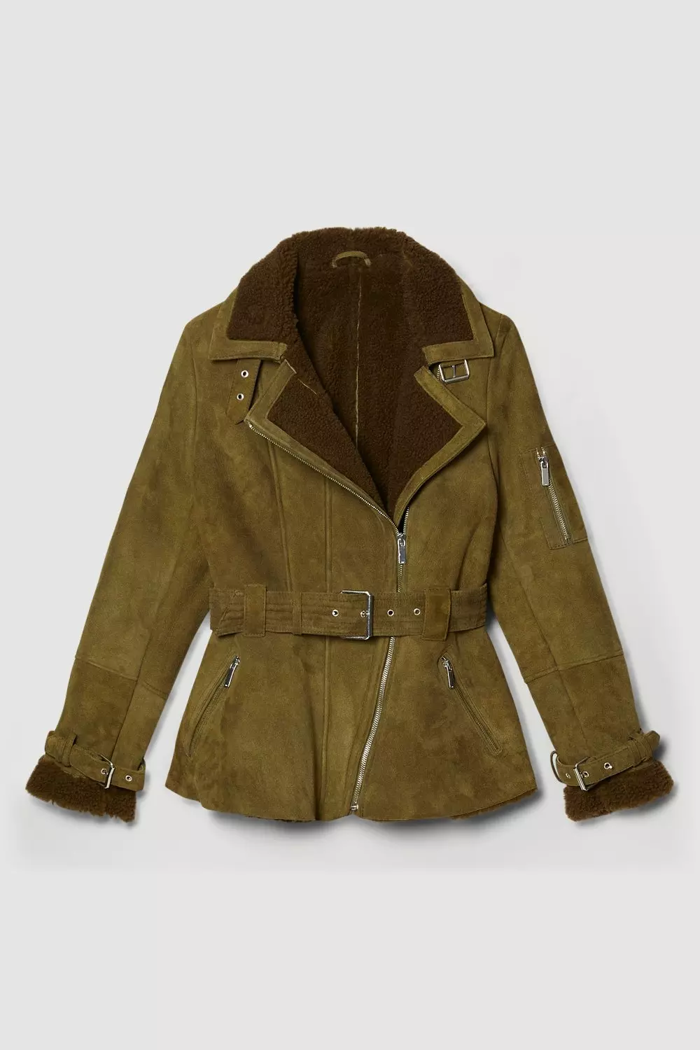 Karen millen clearance wool aviator jacket