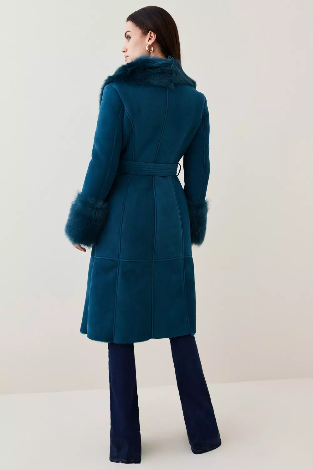 Belted Short Wrap Pea Coat - Ready-to-Wear 1A99KE