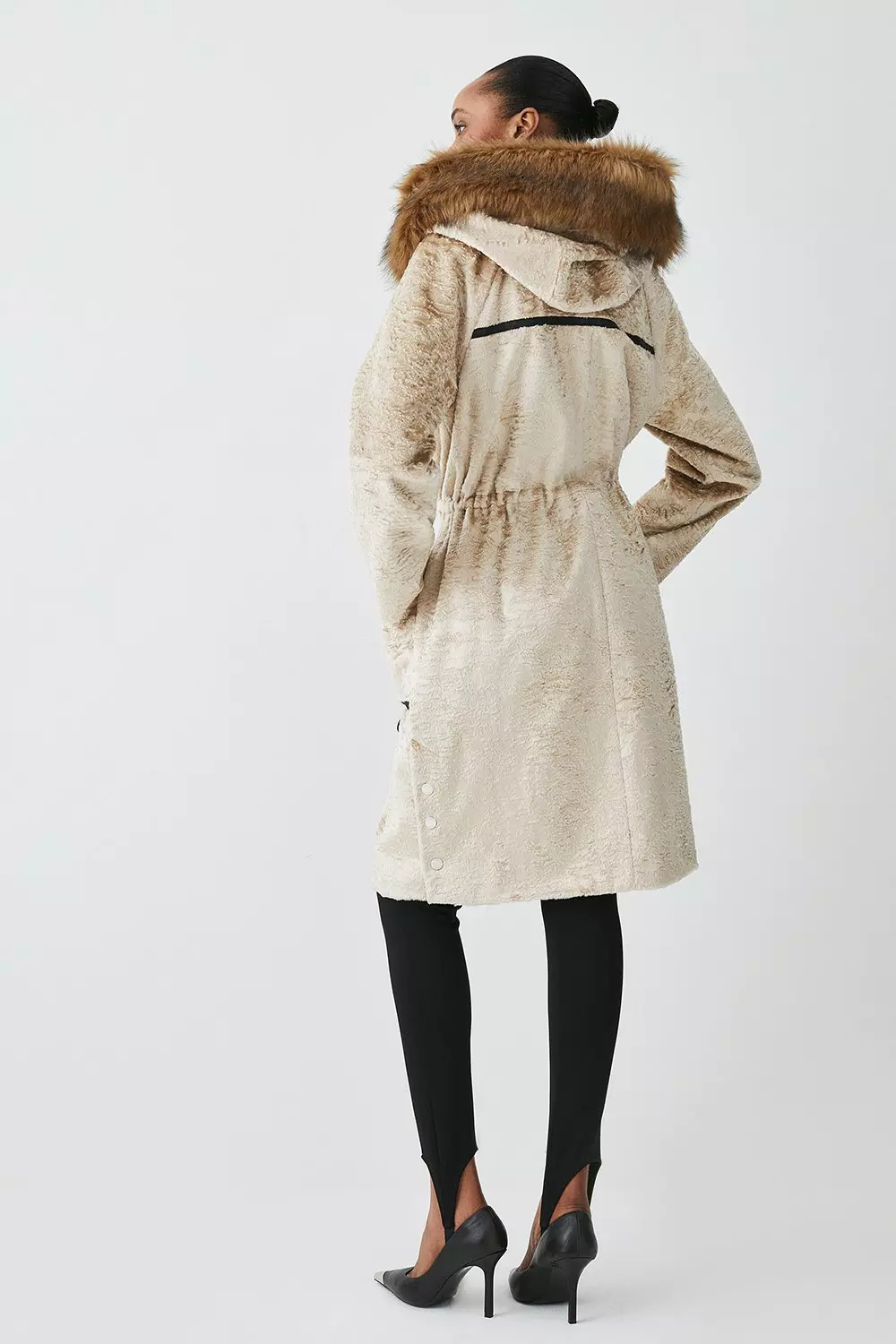 Karen millen pony skin on sale coat