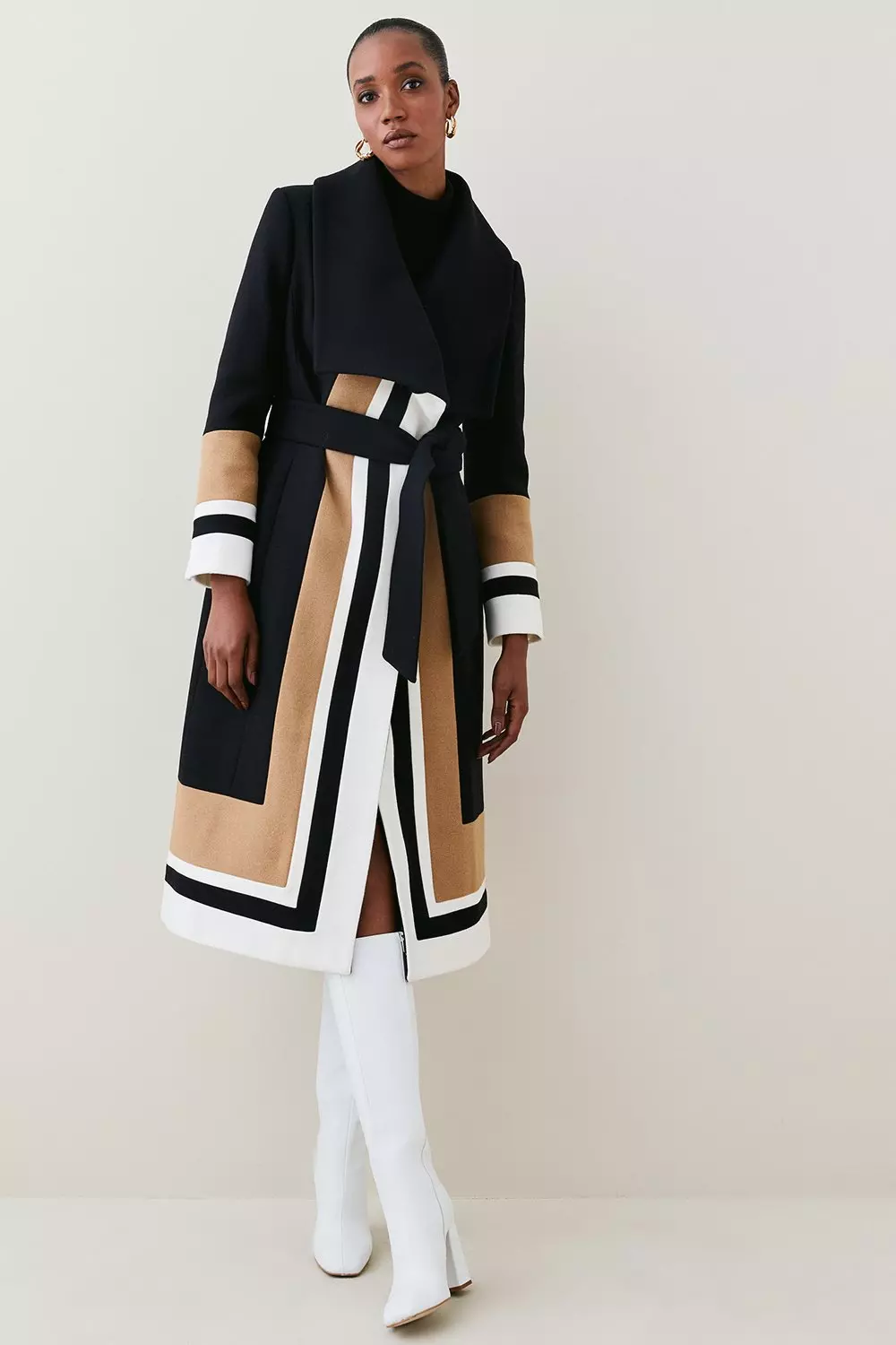 Karen millen clearance tailored wrap coat