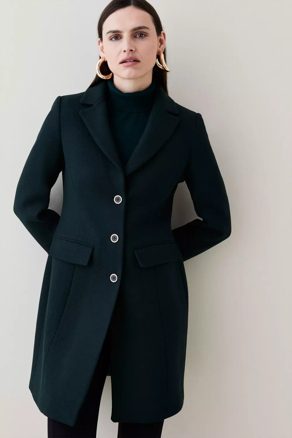 Tailored wool hot sale coat womens