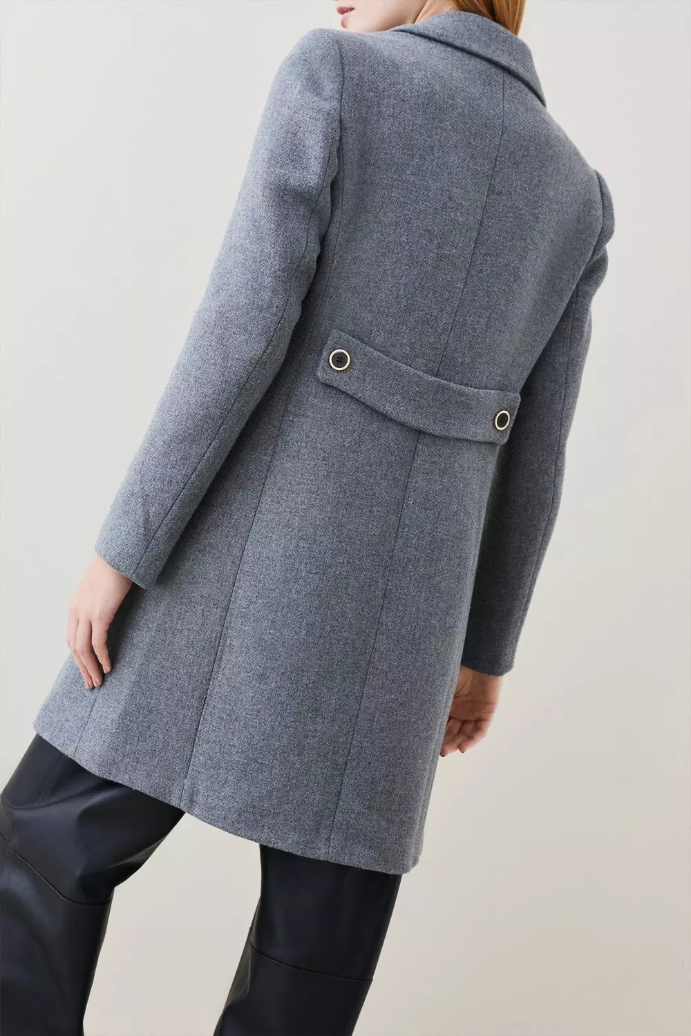 Tailored grey outlet coat