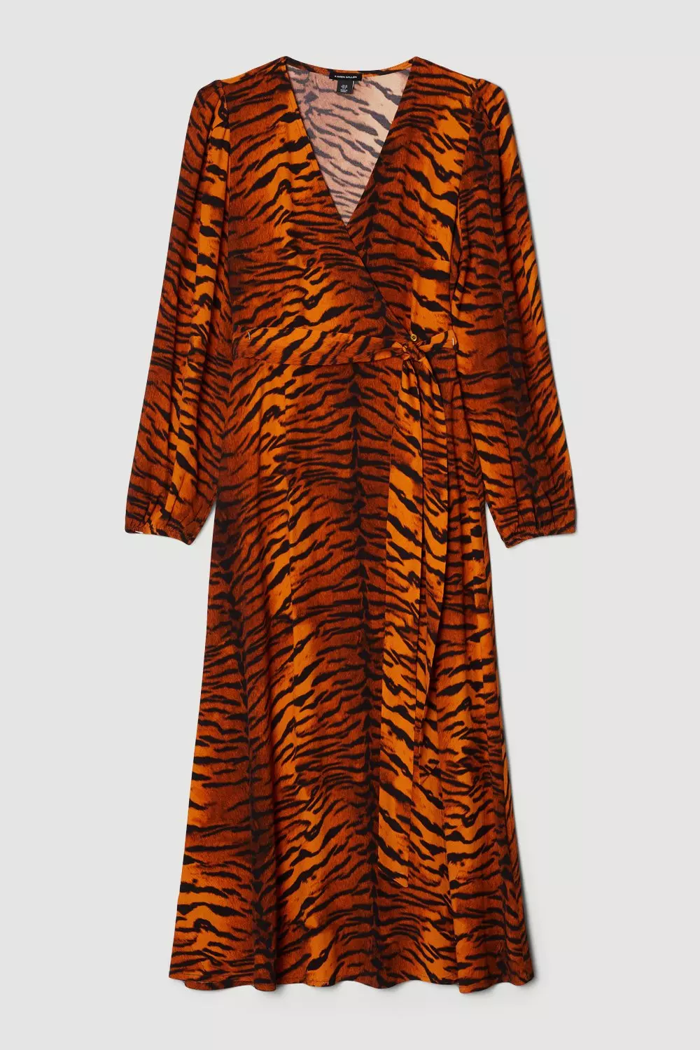 Karen millen animal print midi clearance dress