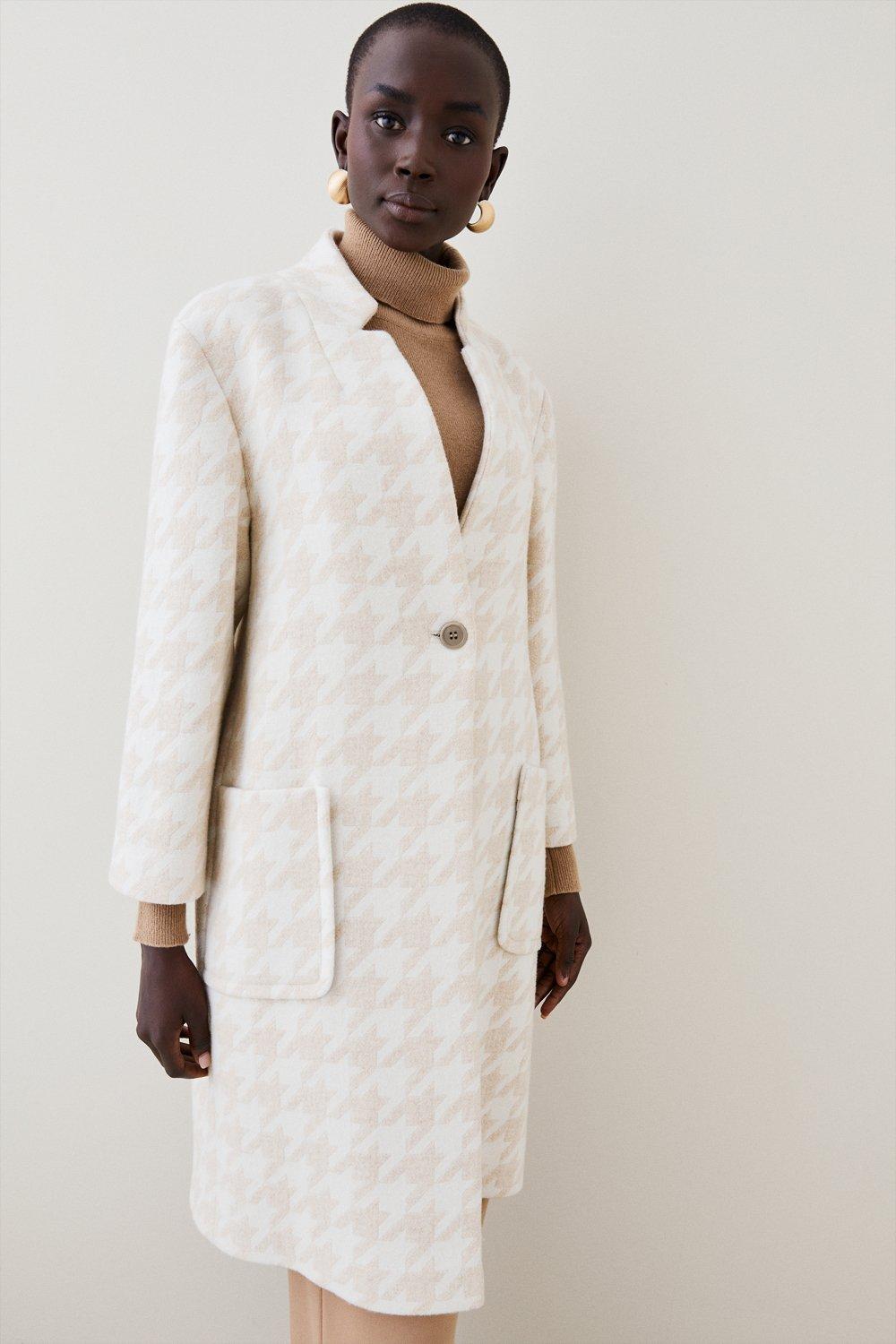 Dogtooth coat outlet womens