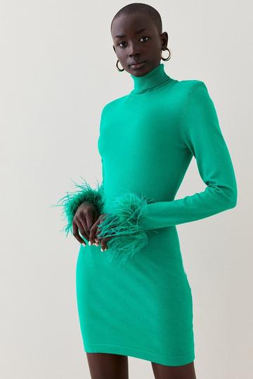 Petite Green Dresses | Karen Millen UK