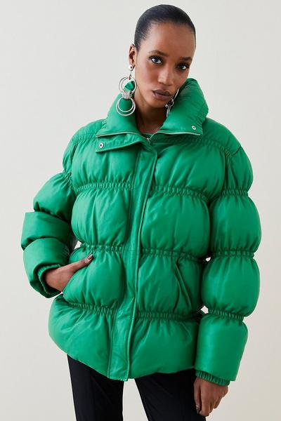 Green Puffer Jackets | Karen Millen US