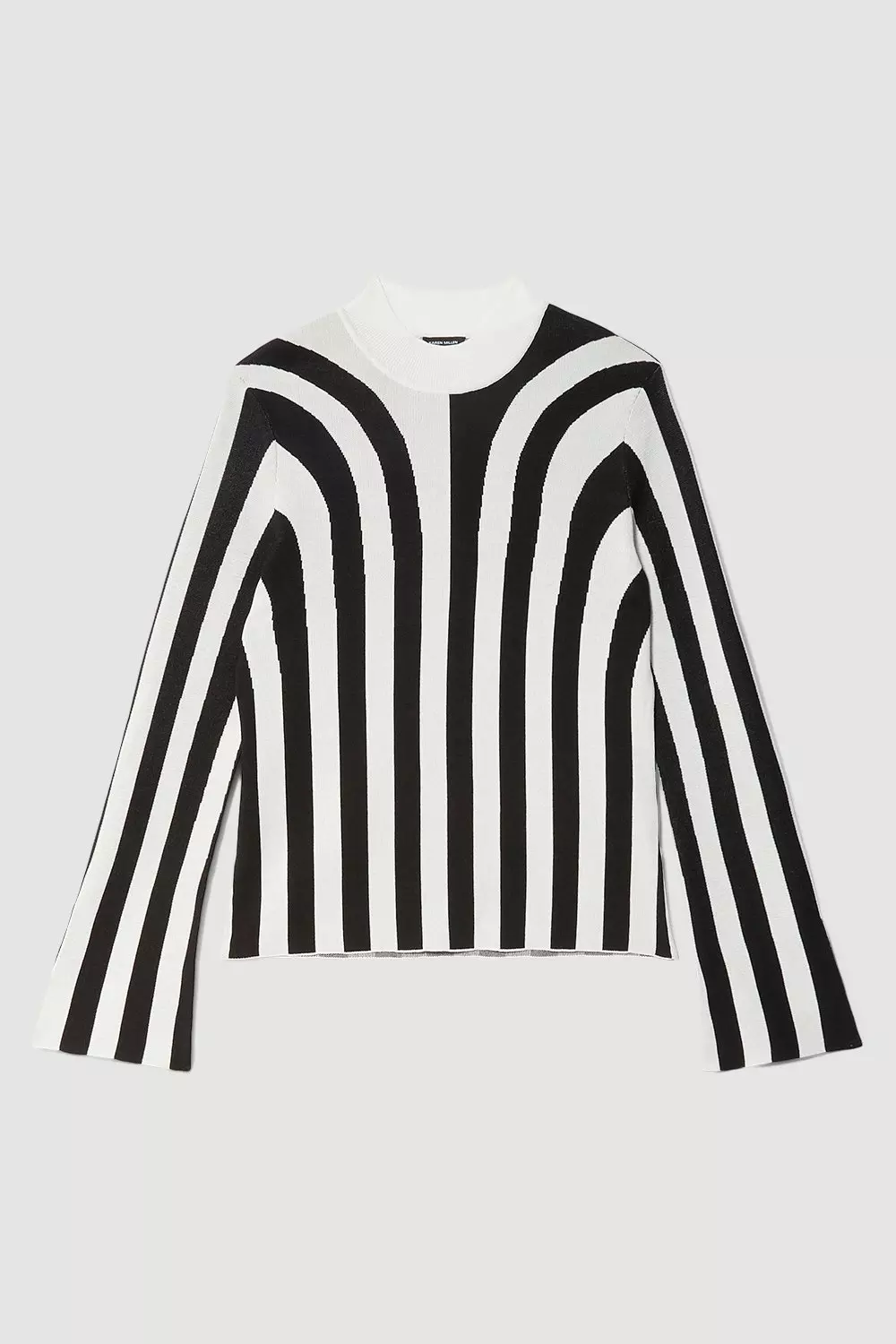 plus size striped long sleeve shirt