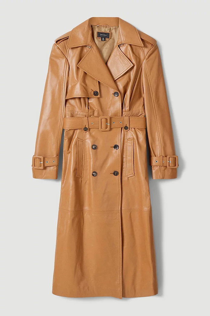 Leather Multiway Trench Coat