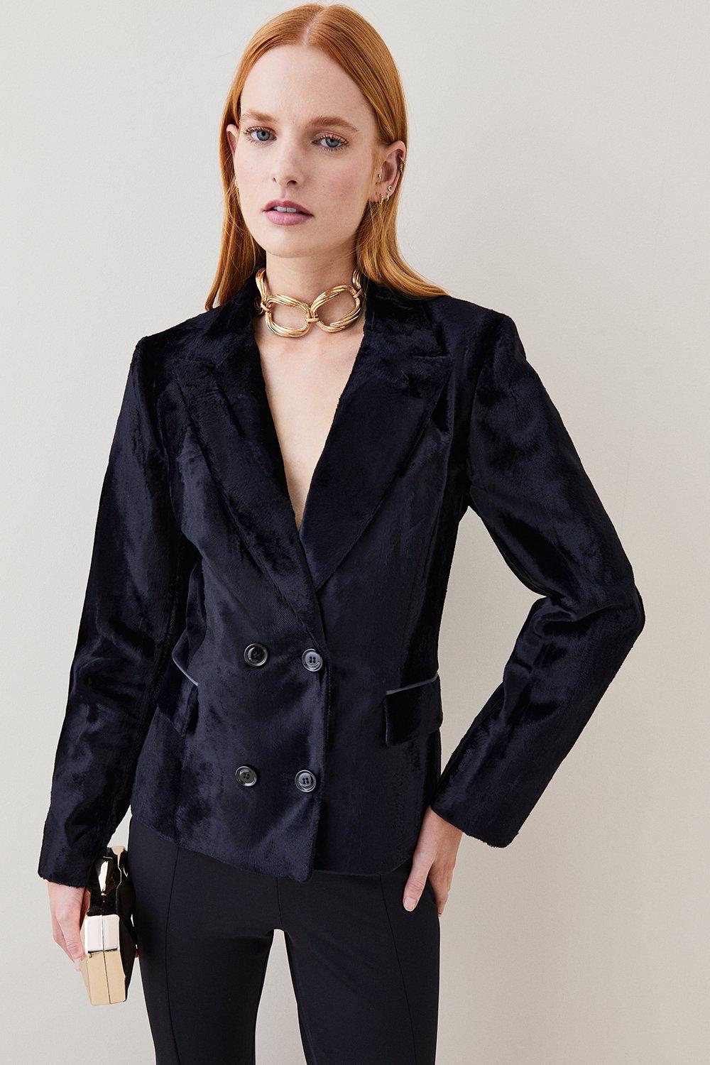 Signature Ponyskin Tailored Jacket Karen Millen