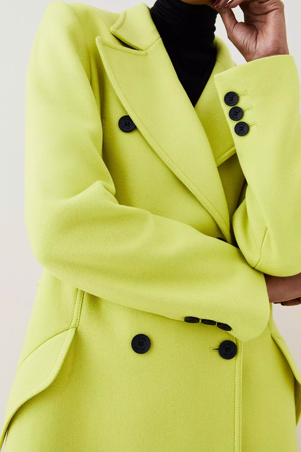 Lime green 2025 wool coat