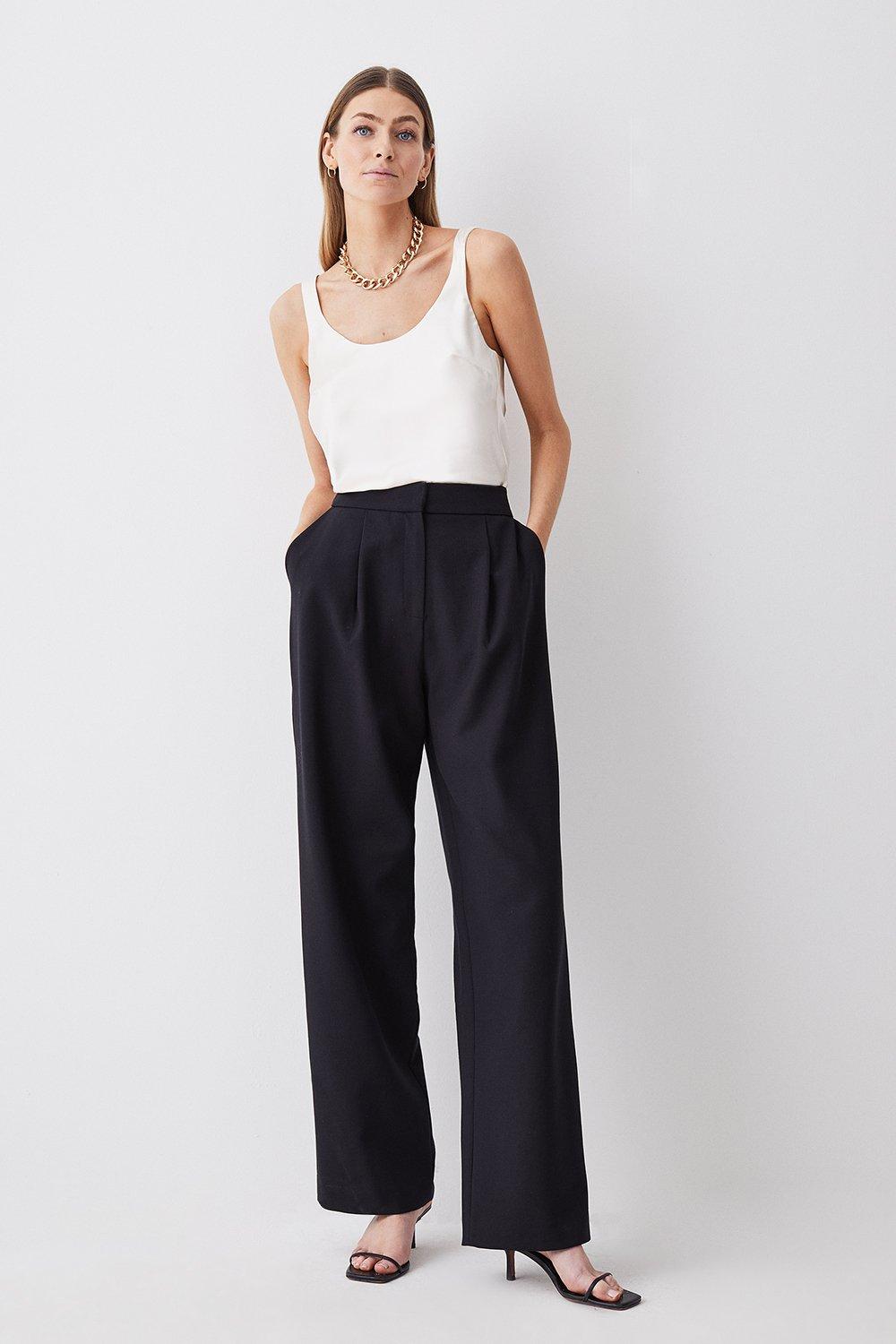 Karen millen clearance wide leg trousers