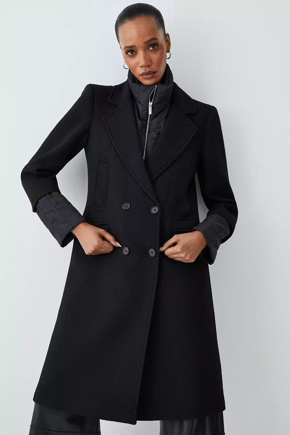 Hybrid cheap wool coat