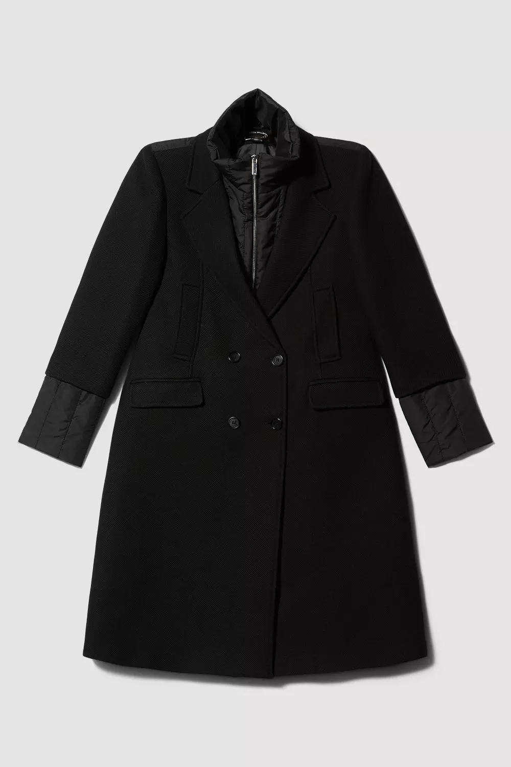 Hybrid wool clearance coat