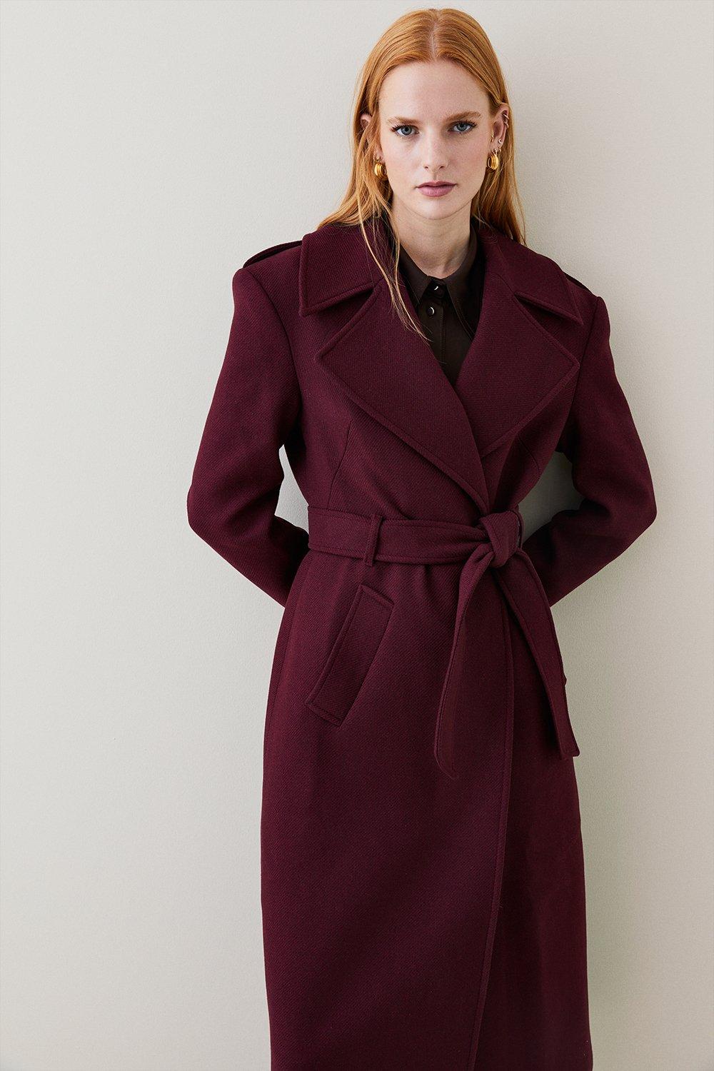 Italian Wool Strong Shoulder Coat