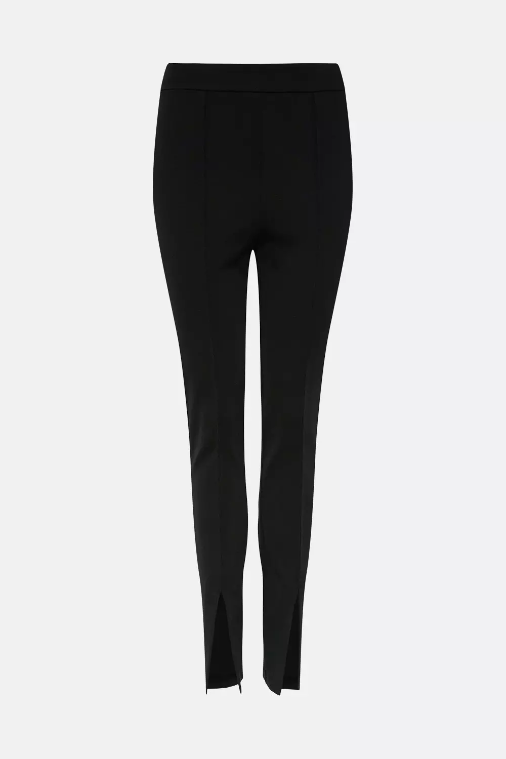 Italian Structured Stretch Split Hem Legging