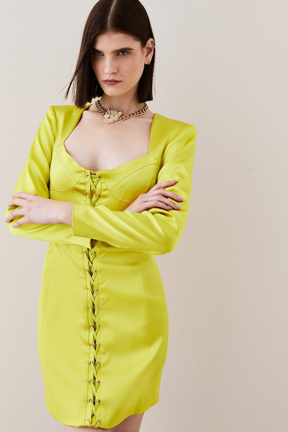 Lime top yellow dress