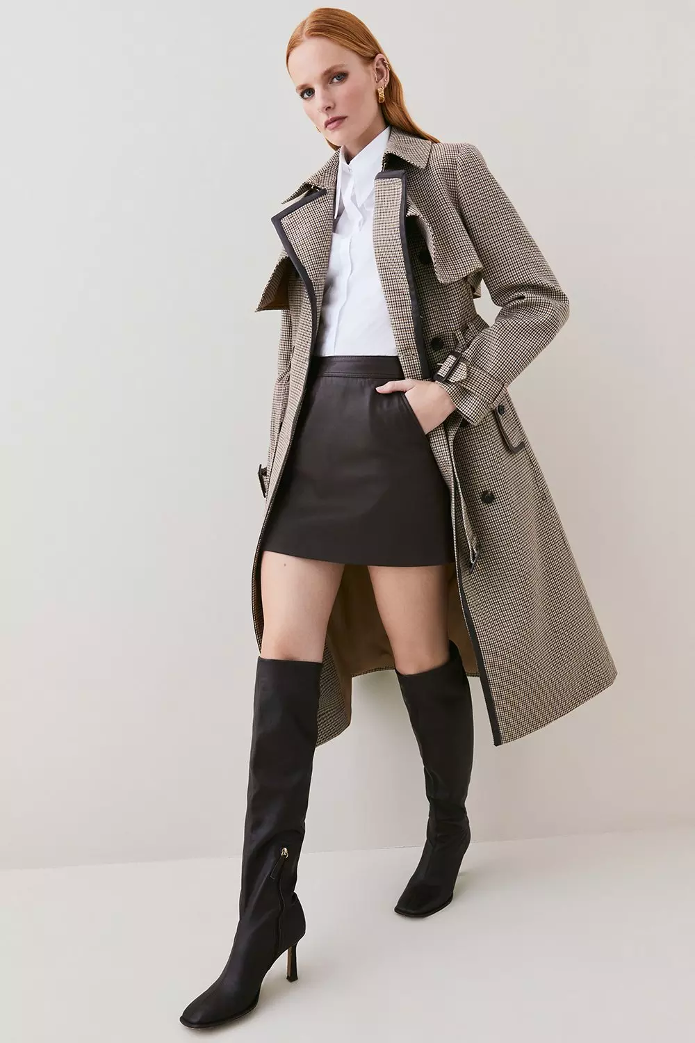 Karen millen 2025 check coat