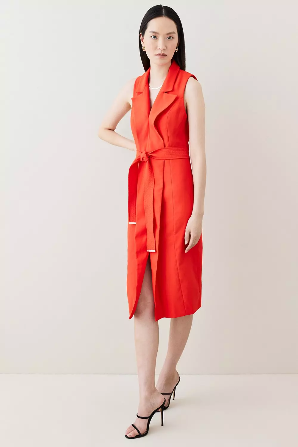 Karen millen hotsell sleeveless wrap dress