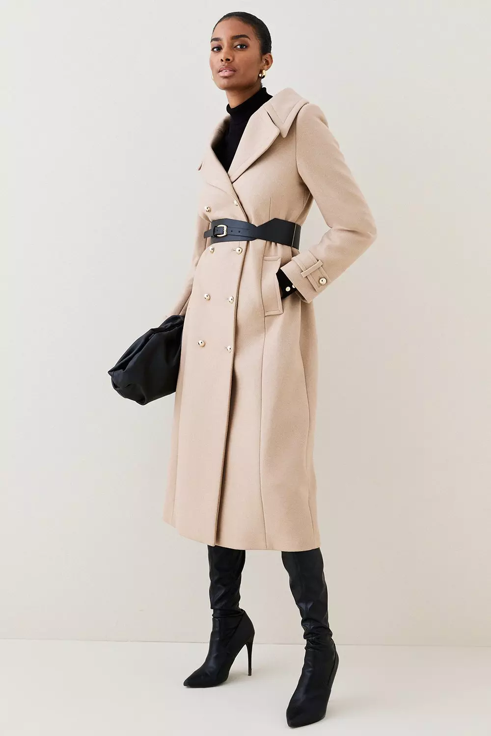 Karen millen tailored military coat sale