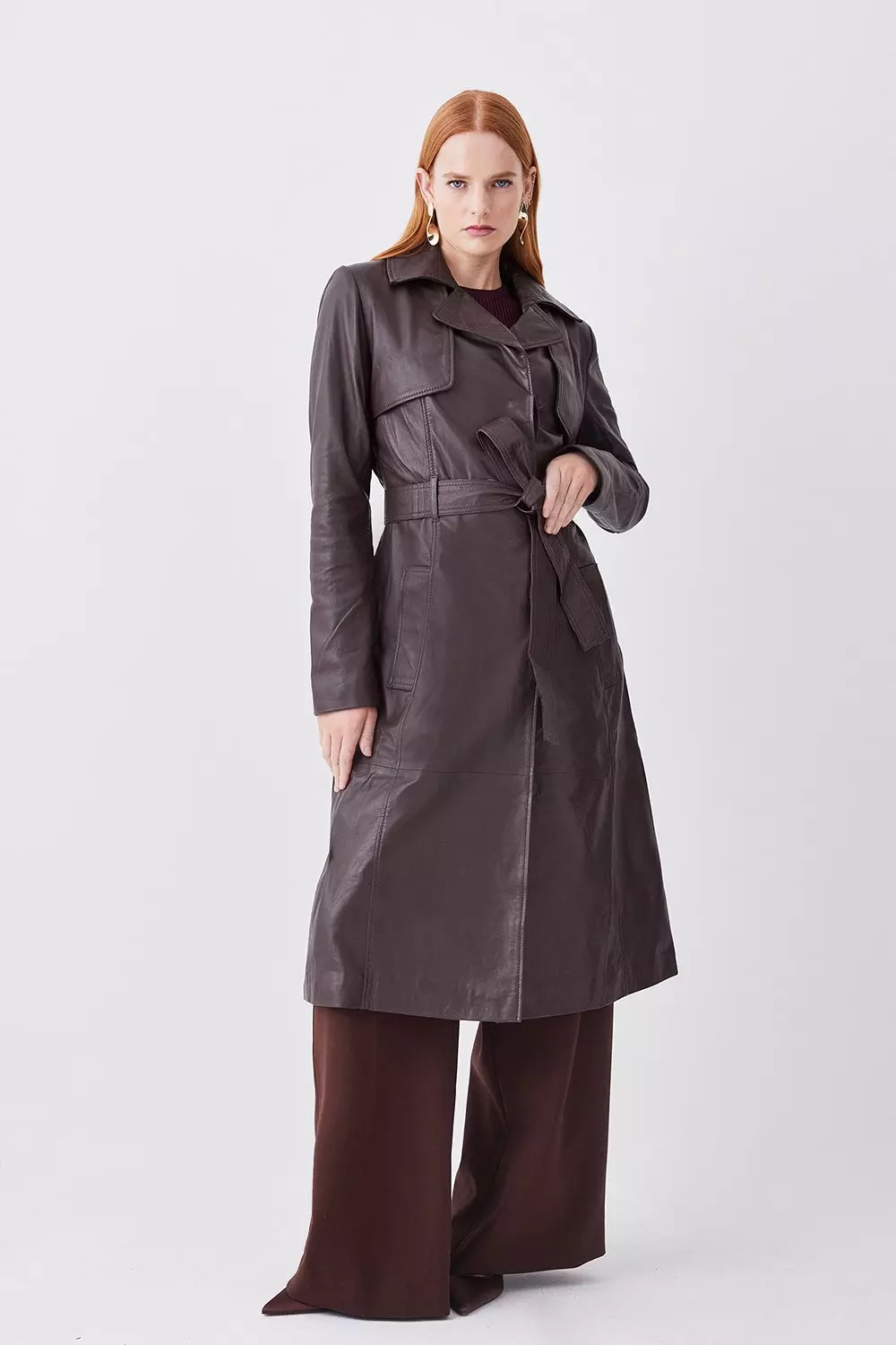 Karen millen hotsell burgundy coat