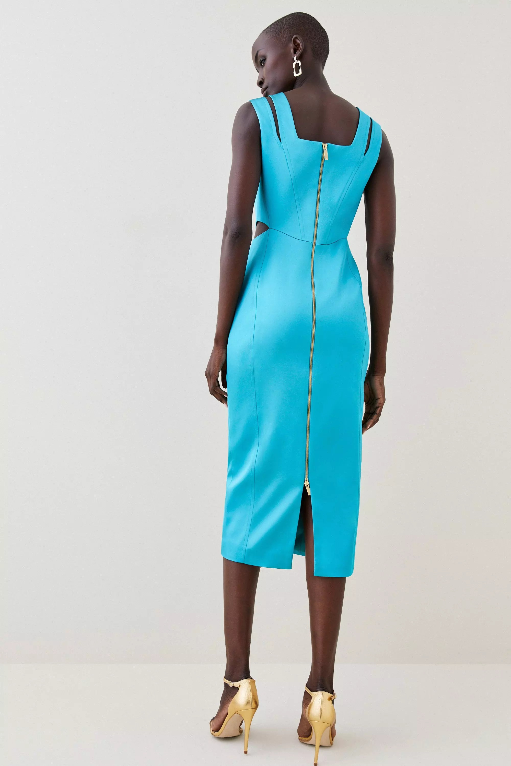 Karen millen 2025 teal dress