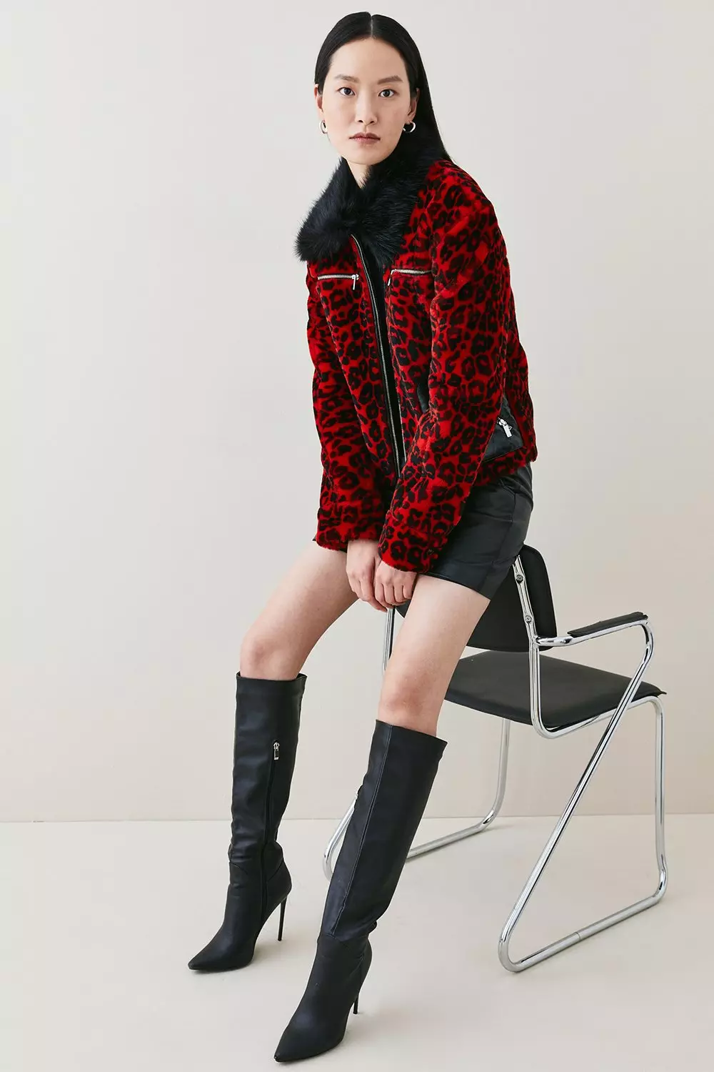 Karen millen 2025 leopard jacket