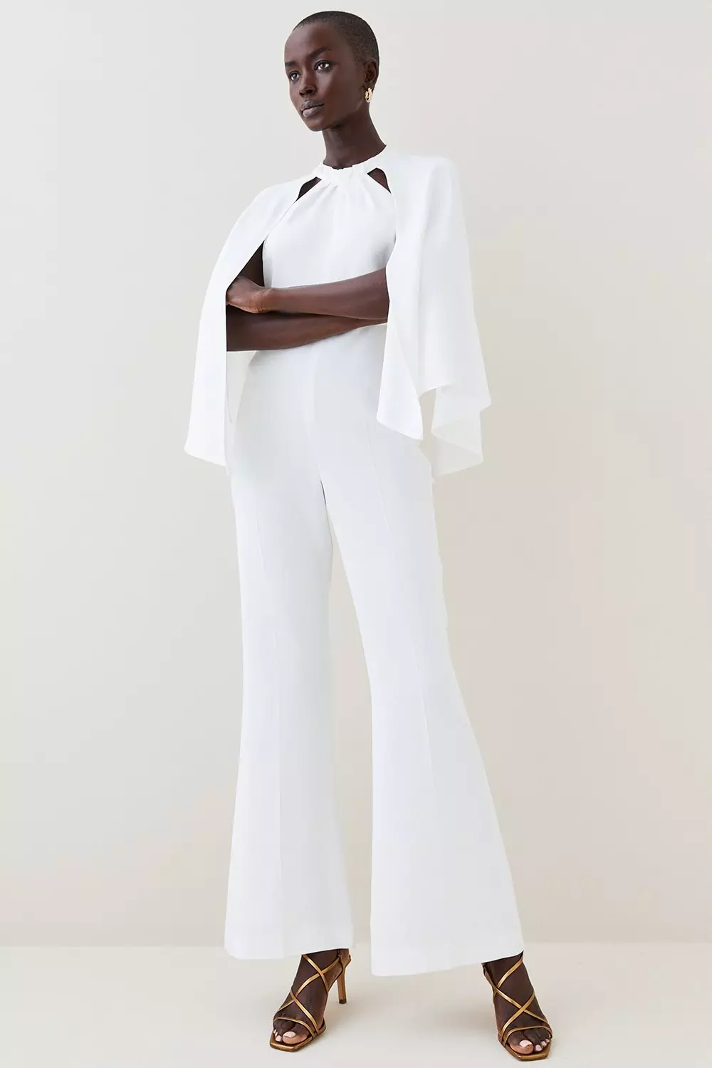 Karen millen hot sale jumpsuit white