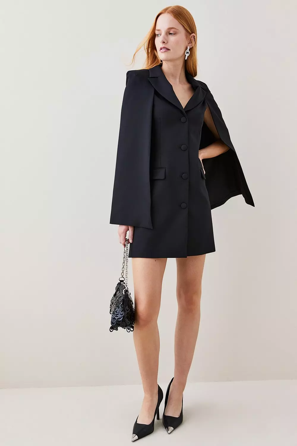 cape blazer dress