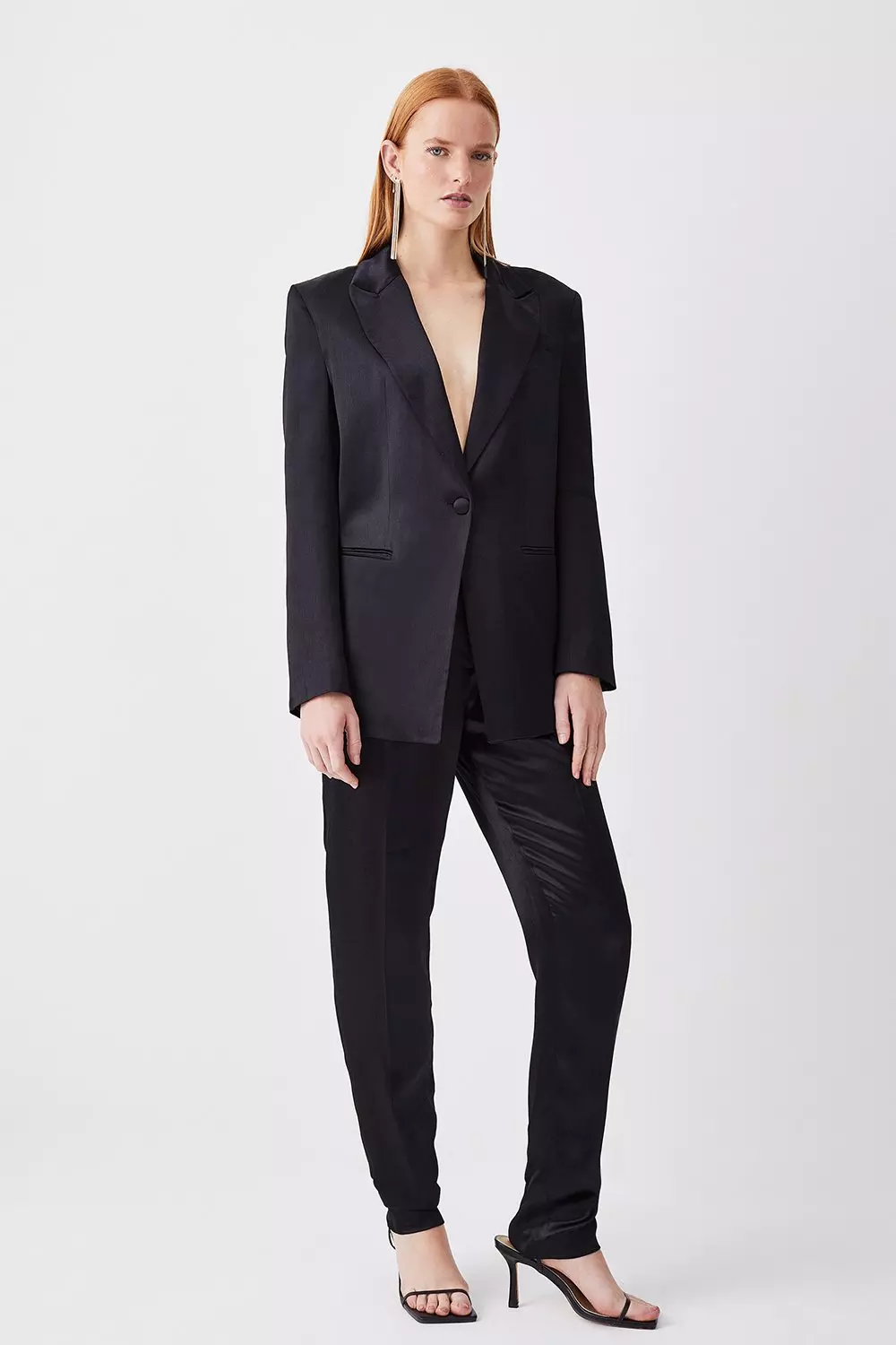 Luxe Satin Slim Leg Trouser