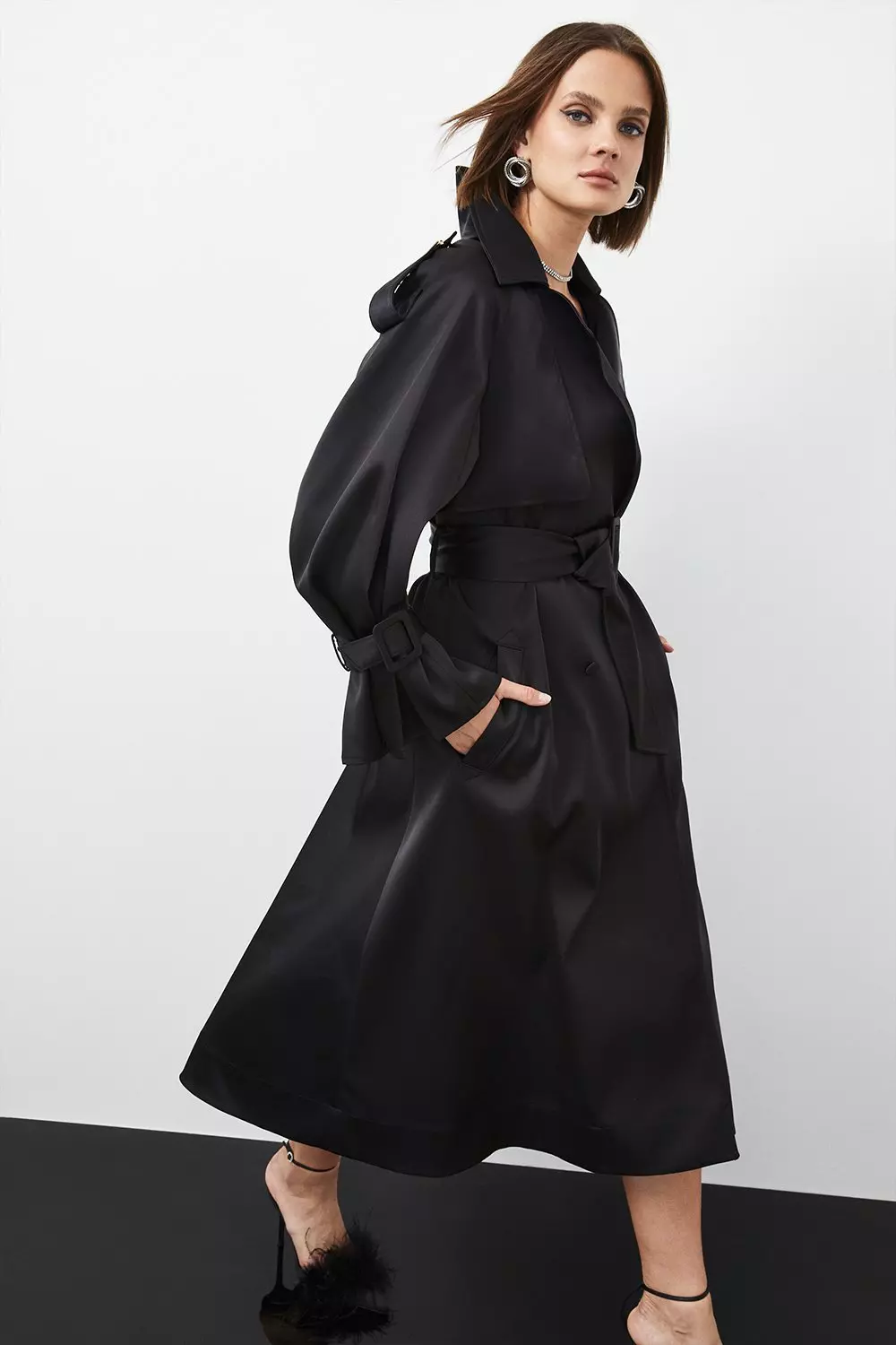 Belted trench clearance coat karen millen