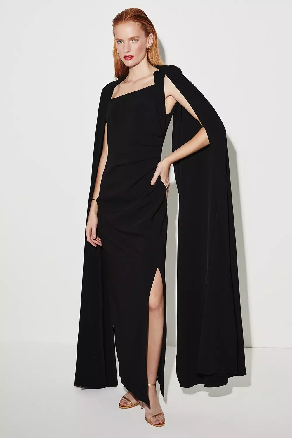 Maxi dress hot sale cape