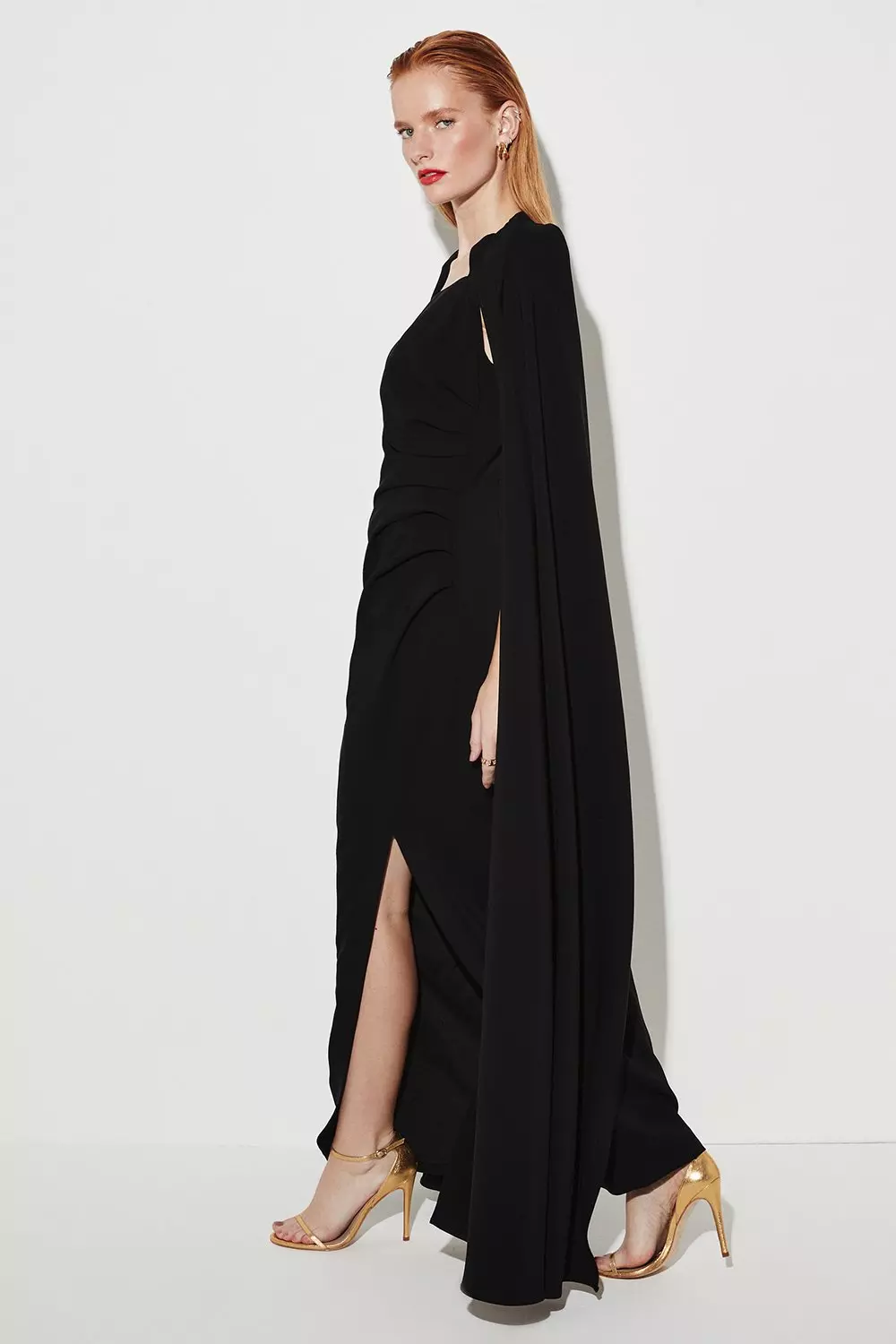 Karen millen best sale black maxi dress