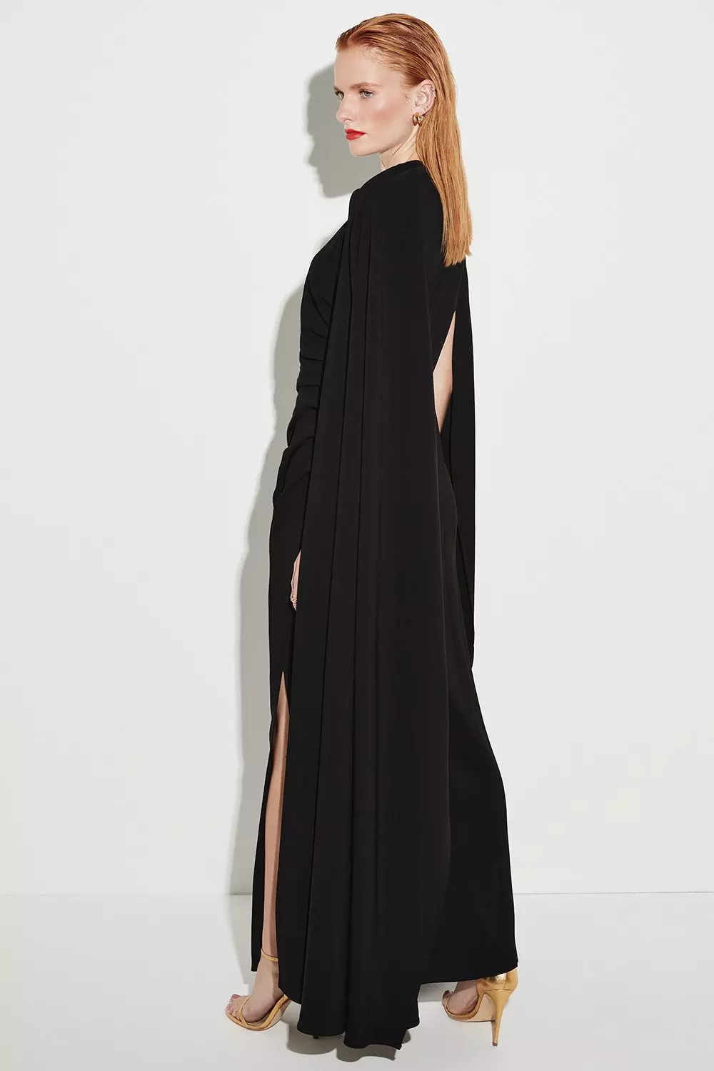 Long cape sale maxi dress